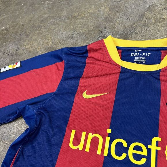 Xavi Barcelona Jersey Home football shirt 2010 - 2011 Nike Dri Fit Mens Size XL - Picture 4 of 10